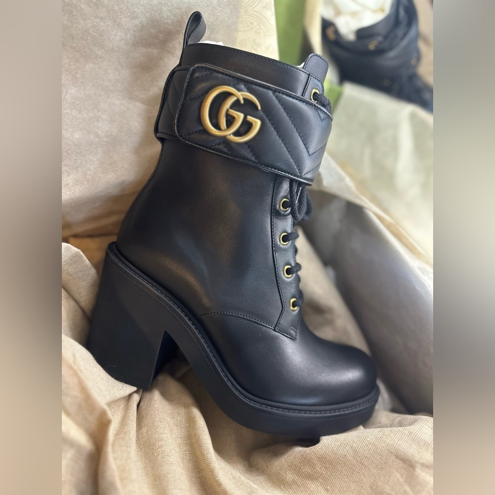 GUCCI Marmont leather boots - Picture 7 of 10